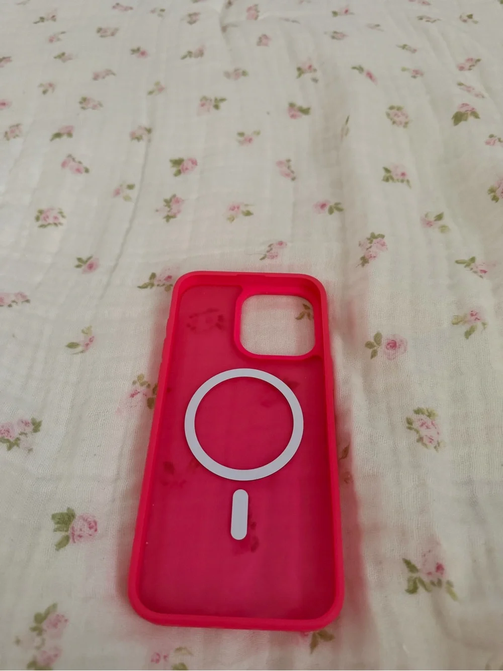 Pink MagSafe-Compatible Silicone Phone Case